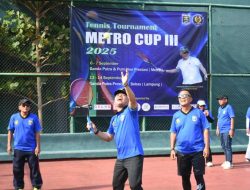 Ajang Pembinaan dan Silaturahmi: Tennis Tournament Metro Cup III Dibuka, Digelar dalam Dua Sesi Pertandingan